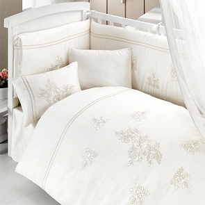 Комплект постельного белья и спальных принадлежностей из 6 предметов серии Glossy (Bebe Luvicci, 00-0013774)